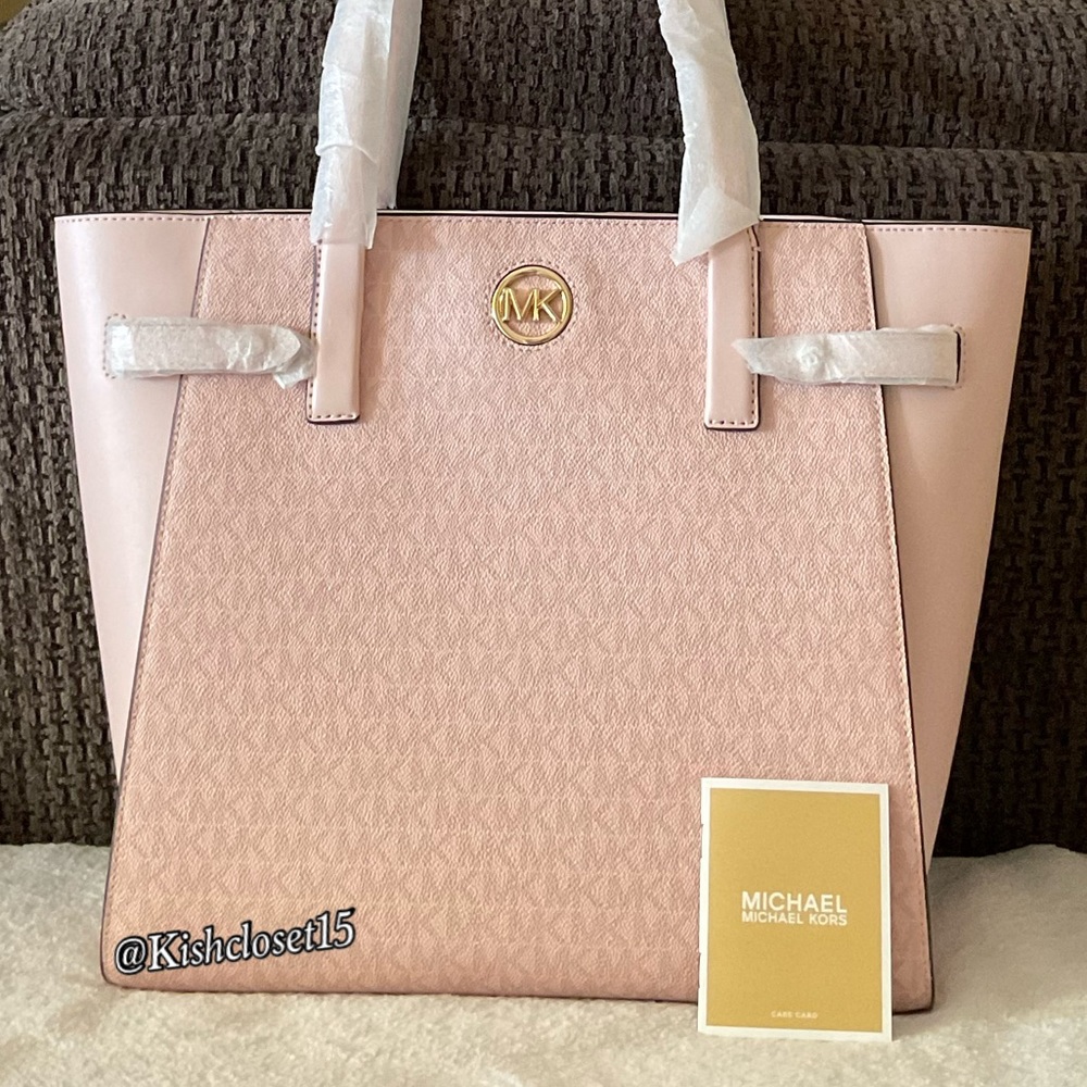 FINAL PRICE‼️ NWT Michael Kors Carmen Large NS Tote Dark Powder Blush